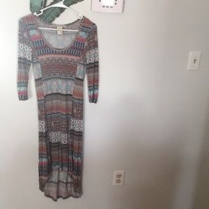Designer America Rag Multi Stretch Slinky Dress xs